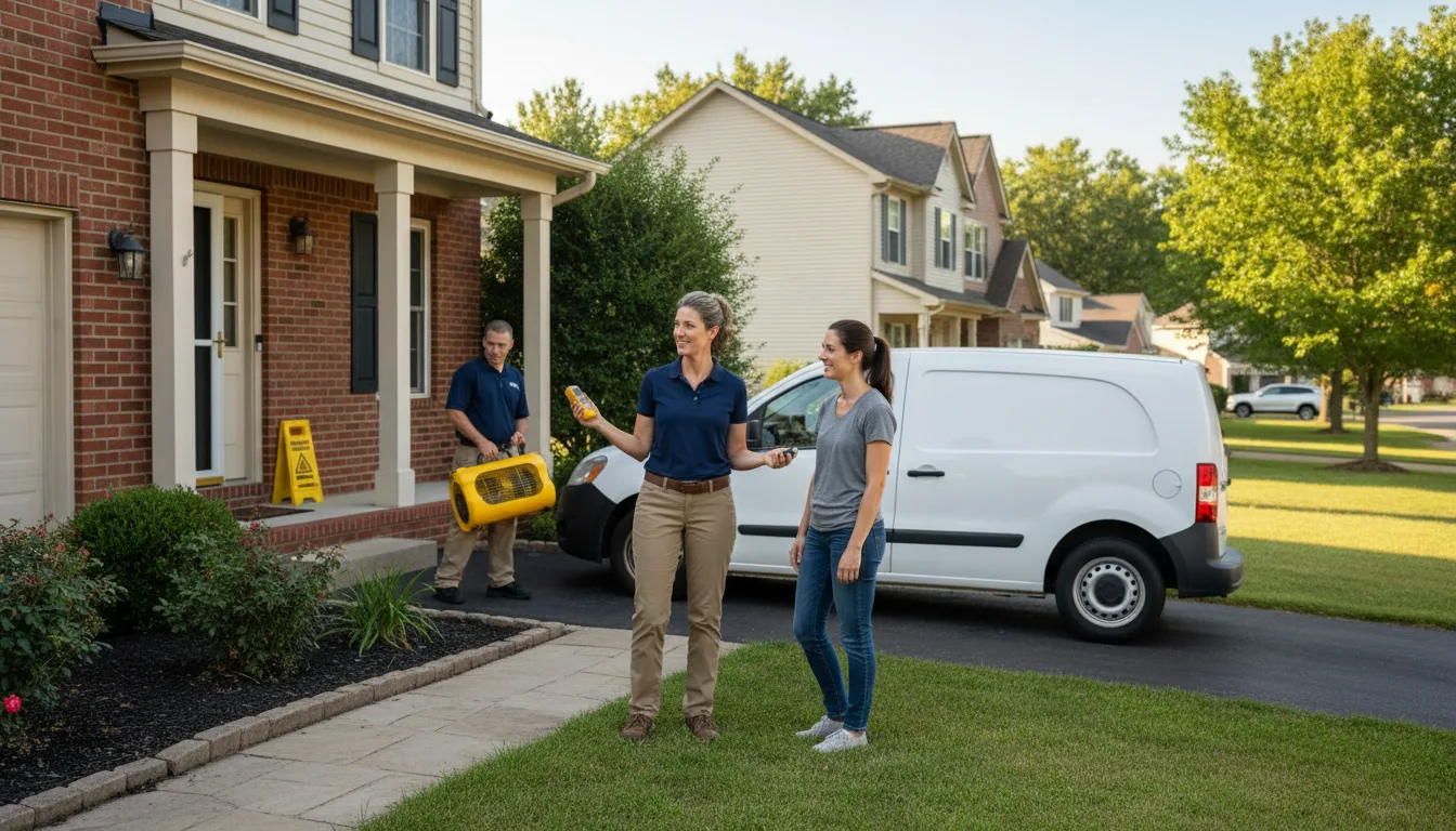 Residential water damage restoration in Louviers, CO